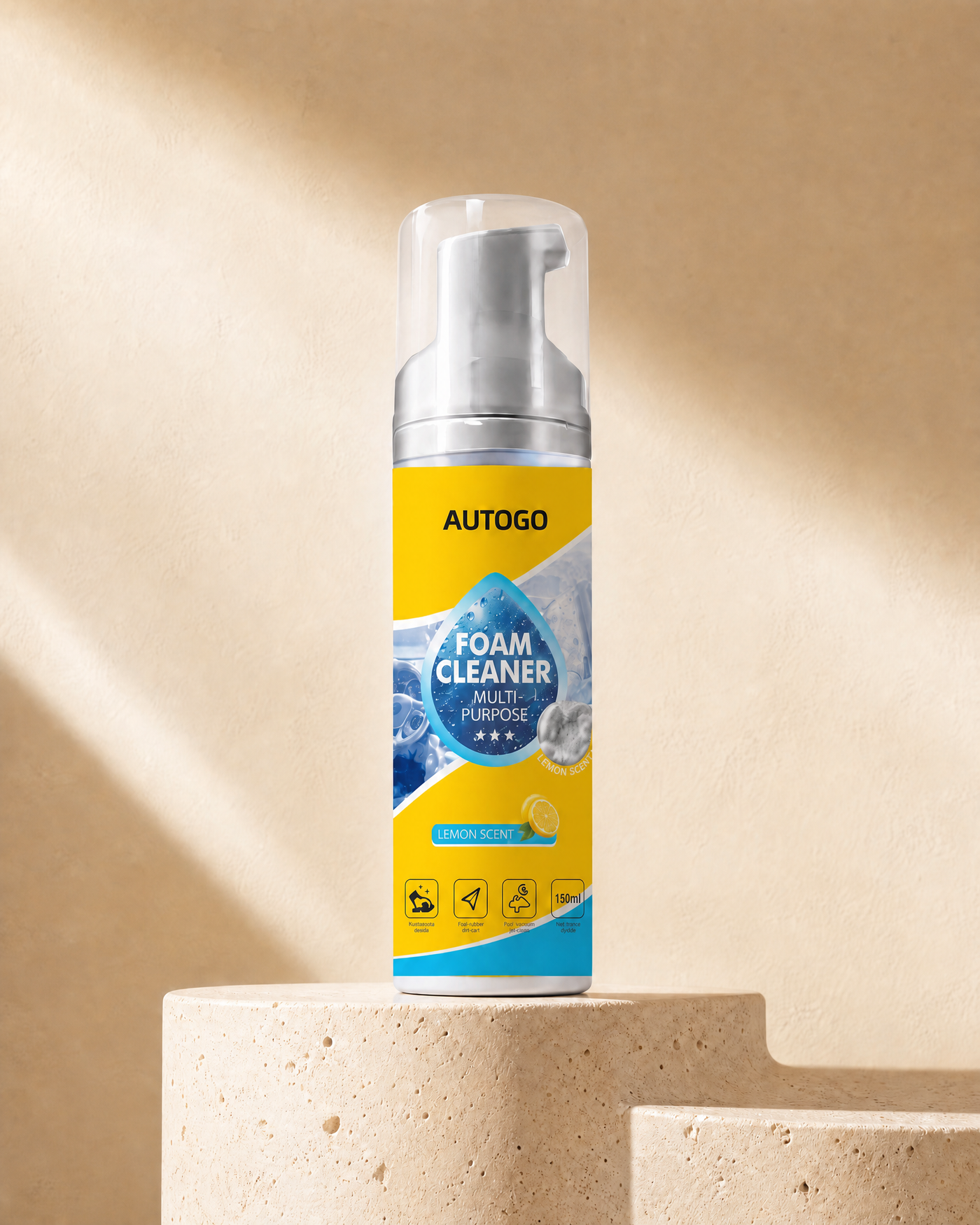 Foam Ritual™ Multi-Surface Cleaner — Lemon Scent, 150 ml